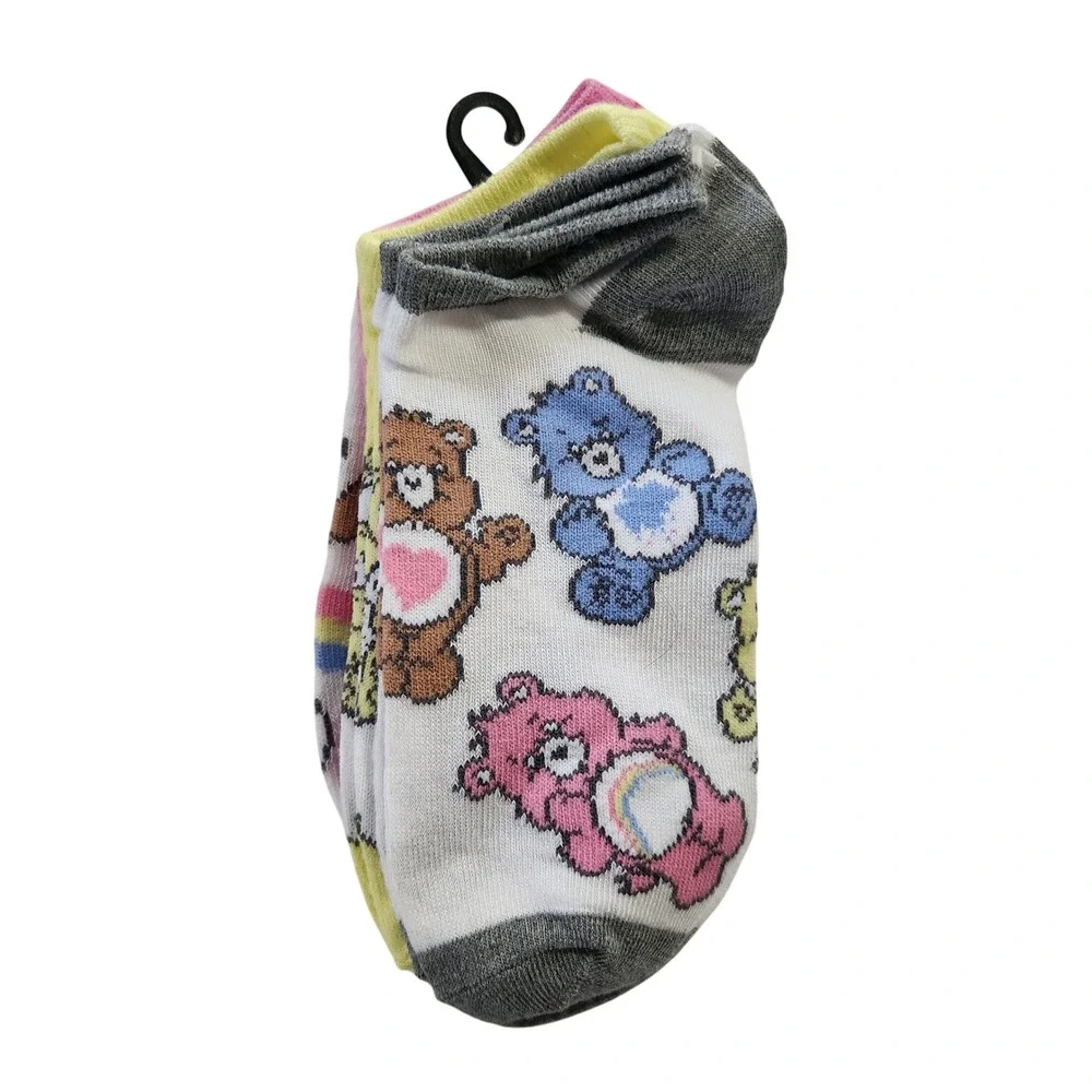 Care‎ Bears No Show Socks 5 Pair Pack Women's Shoe Size 4-10 Sock 9-11 New